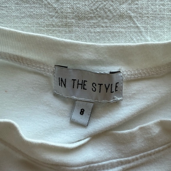 White Ruffle Sleeve Dress - Picture 3 of 3